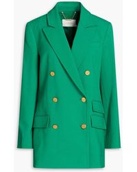 Zimmermann - Double-breasted Crepe Blazer - Lyst