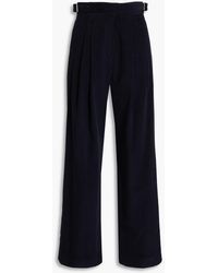LE17SEPTEMBRE - Hose mit weitem bein aus cord aus einer wollmischung mit falten - Lyst
