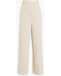 By Malene Birger - Cimas Cotton-blend Tweed Wide-leg Pants - Lyst