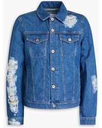 JW Anderson - Distressed Denim Jacket - Lyst