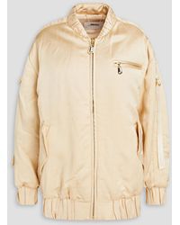 Zimmermann - Padded Satin Bomber Jacket - Lyst
