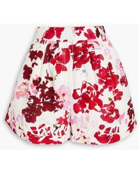 Aje. - Unlace Floral-print Linen-blend Shorts - Lyst