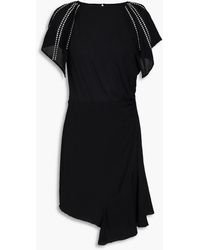 IRO - Asymmetrisches minikleid aus crêpe mit nieten - Lyst