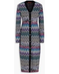 Missoni - Crochet-Knit Wool Cardigan - Lyst