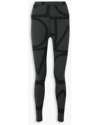 TOTEME - Printed Stretch-jersey leggings - Lyst