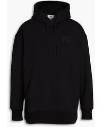 Y-3 - Logo-print French Cotton-terry Hoodie - Lyst