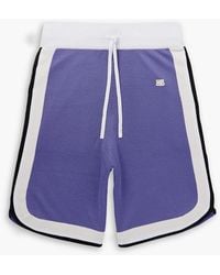Wales Bonner - Rio Straight-Leg Logo-Appliquéd Knitted Drawstring Shorts - Lyst