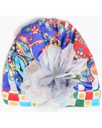 Dolce & Gabbana - Printed Silk-Blend Twill Turban - Lyst