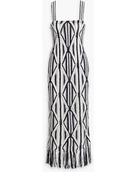Gabriela Hearst - Daria Fringed Crochet Wool Maxi Dress - Lyst