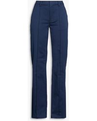 Jonathan Simkhai - Ansel Cotton-Blend Twill Flared Pants - Lyst