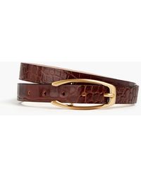 Rag & Bone - Croc-effect Leather Belt - Lyst
