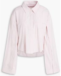 Victoria Beckham - Cotton-blend Poplin Shirt - Lyst
