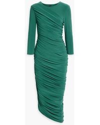 Norma Kamali - Diana Ruched Stretch-jersey Midi Dress - Lyst