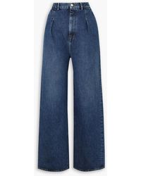 Loulou de Saison - Attu Pleated High-rise Wide-leg Jeans - Lyst