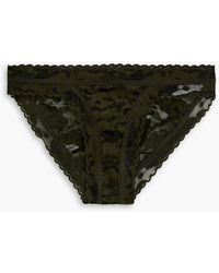 Hanky Panky - Signature Camouflage Stretch-lace Low-rise Briefs - Lyst