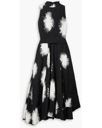 Proenza Schouler - Pleated Printed Jersey Midi Dress - Lyst