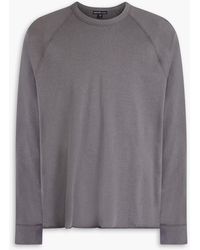 James Perse - Sweatshirt aus baumwollfrottee - Lyst