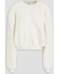 Magda Butrym - Open-knit Cashmere And Cotton-blend Cardigan - Lyst