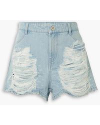 Dion Lee - Jeansshorts in distressed-optik - Lyst