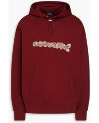 Jacquemus - Spirale Embroidered French Cotton-terry Hoodie - Lyst