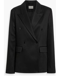 Loulou de Saison - Double-Breasted Wool-Blend Twill Blazer - Lyst