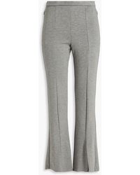 Theory - Demetria Mélange Jersey Flared Pants - Lyst