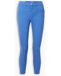 L'Agence - Margot Cropped High-rise Skinny Jeans - Lyst