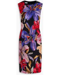 Dries Van Noten - Floral-print Cloqué Midi Dress - Lyst