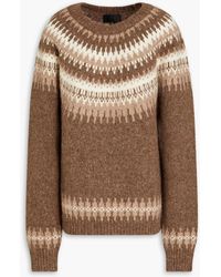 Nili Lotan - Fair Isle Alpaca-blend Sweater - Lyst