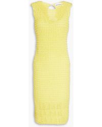 REMAIN Birger Christensen - Embellished Open-knit Cotton Dress - Lyst