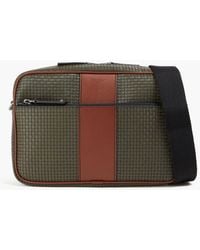 Serapian - East West Embossed Coated-canvas Messenger Bag - Lyst