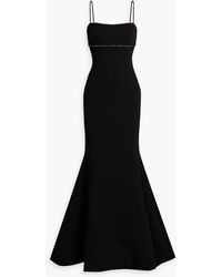Rebecca Vallance - Fluted Embellished Crepe Gown - Lyst