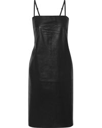 Muubaa Luna Leather Dress - Black
