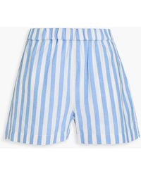 Alex Mill - Shorts aus einer baumwoll-leinenmischung mit streifen - Lyst