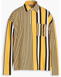 Marni - Striped Cotton-jersey Polo Shirt - Lyst