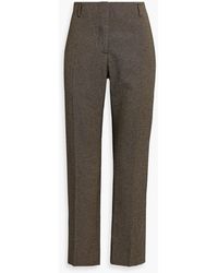 Dries Van Noten - Cropped Tweed Straight-leg Pants - Lyst