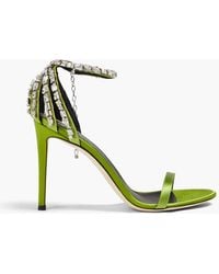 Giuseppe Zanotti - Adele Crystal-embellished Satin Sandals - Lyst