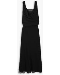 Christopher Esber - Draped Silk-georgette Maxi Dress - Lyst