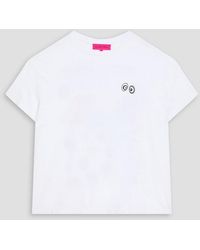The Elder Statesman - Stoned Again Embroidered Printed Cotton And Cashmere-Blend T- Shirt - Lyst
