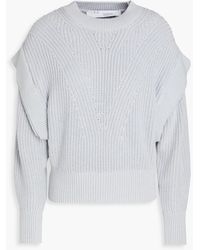 IRO - Kharla Ribbed Cotton-blend Sweater - Lyst
