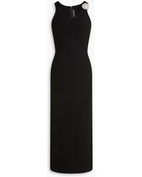 David Koma - Midikleid aus jersey mit kristallverzierung - Lyst