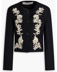 S.S.Daley - Embroidered Slub Woven Jacket - Lyst