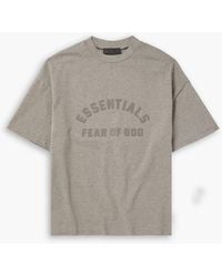 Fear Of God Oversized Logo-Appliquéd Cotton-Jersey Mock-Neck T