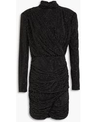 Jonathan Simkhai - Abrah Crystal-embellished Draped Jersey Mini Dress - Lyst
