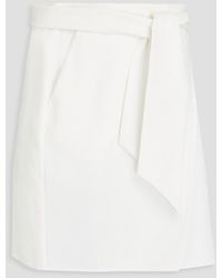Emporio Armani - Twill Mini Wrap Skirt - Lyst