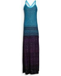 Missoni - Sequin-embellished Crochet-knit Maxi Dress - Lyst