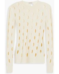 By Malene Birger - Cutout Knitted Sweater - Lyst