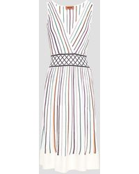 Missoni - Striped Crochet-knit Dress - Lyst