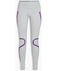 adidas By Stella McCartney - Logo-print Stretch-jersey leggings - Lyst