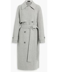 JOSEPH - Double-breasted Wool And Cashmere-blend Coat - Lyst